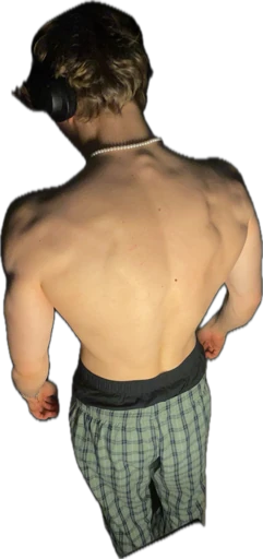 Back pose — the physique at peak before the break